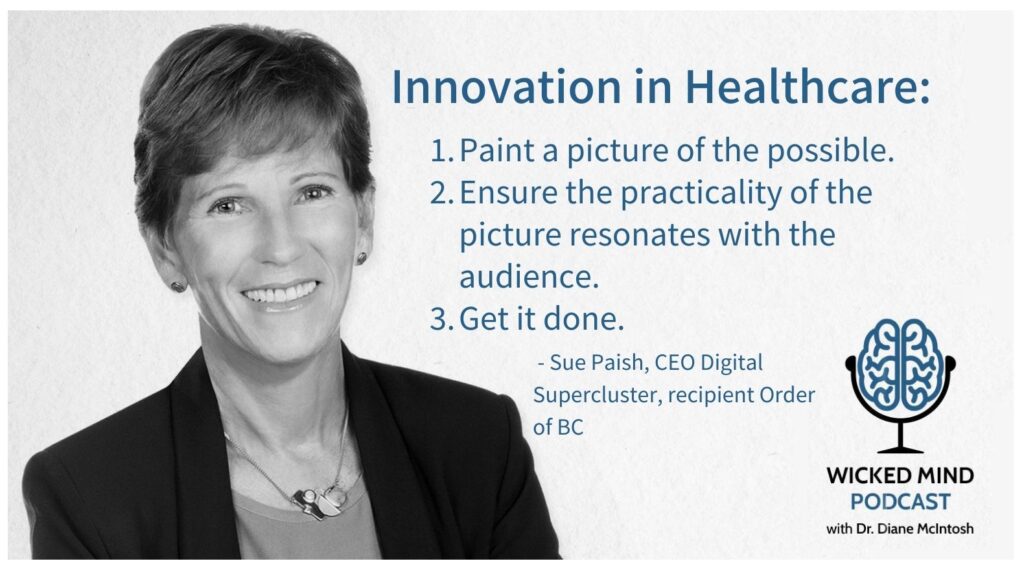 innovation in healthcare, sue paish healthcare, tech and healthcare canada